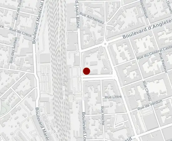 Carte de localisation du restaurant japonais Le Jap’Yonnais à La Roche-sur-Yon